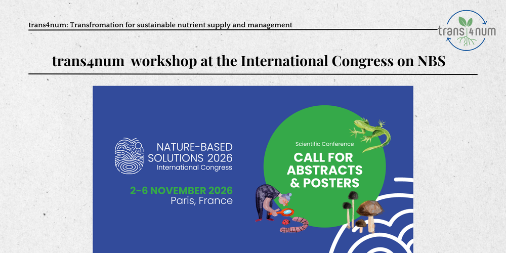 trans4num Workshop at the Nature-based Solutions International Congress 2026