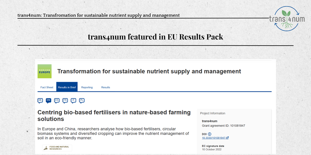 trans4num featured in Cordis results pack