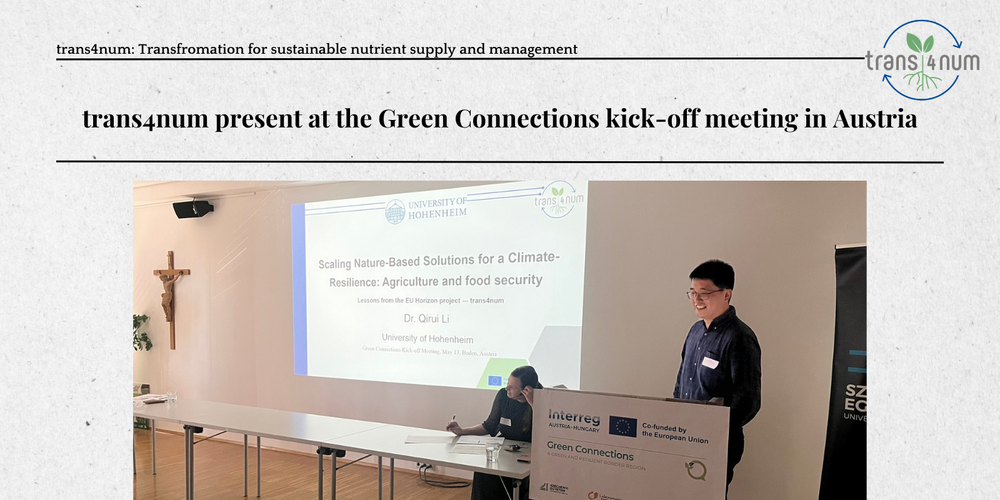 trans4num at the Green Connections kick-off meeting