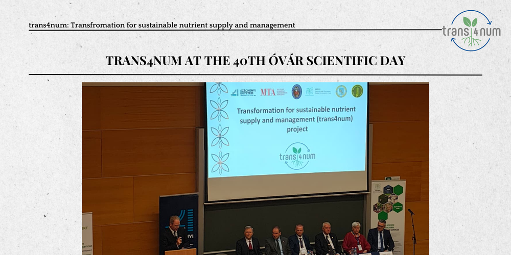 trans4num at the 40th Óvár Scientific Day